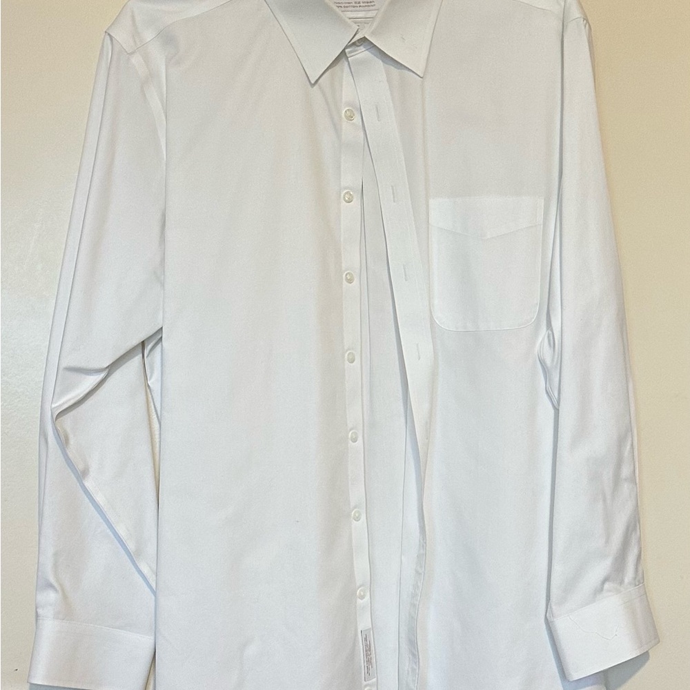 Roundtree & Yorke Crisp White Dress Shirt